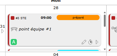 large element on diary