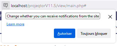 Browser notifications