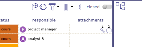 Column attachments
